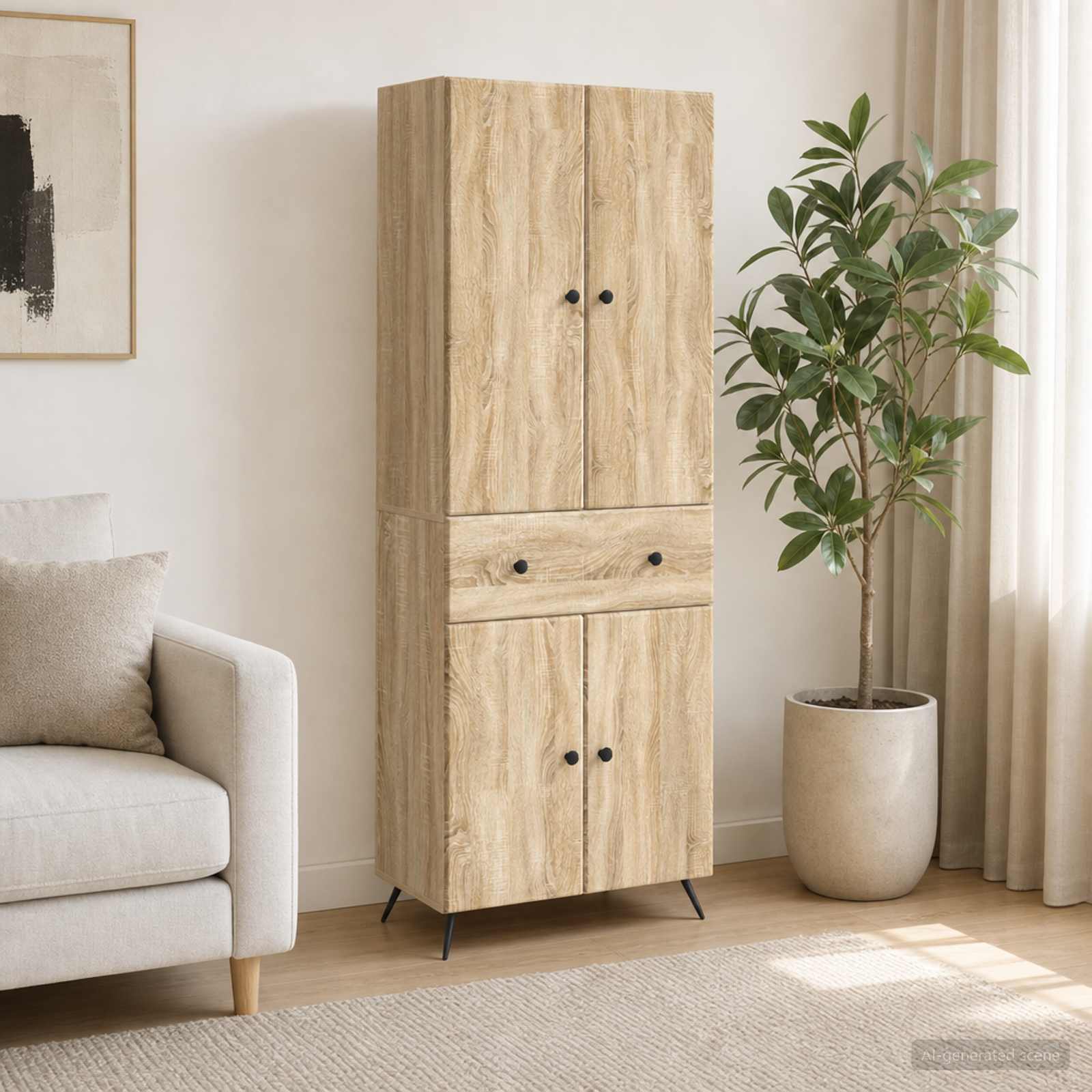 2 pcs Sonoma hrast