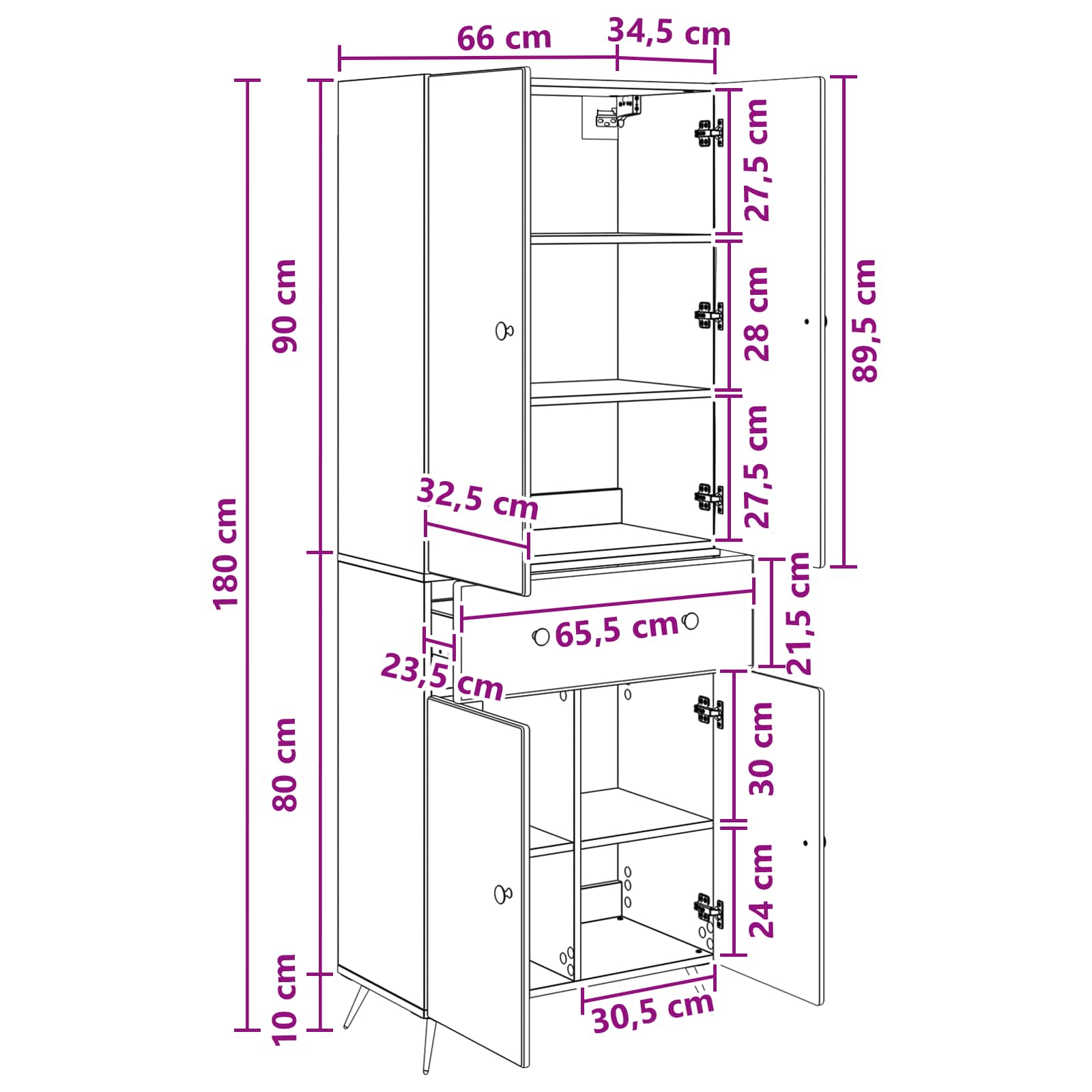 2 pcs Sonoma hrast - slika 9