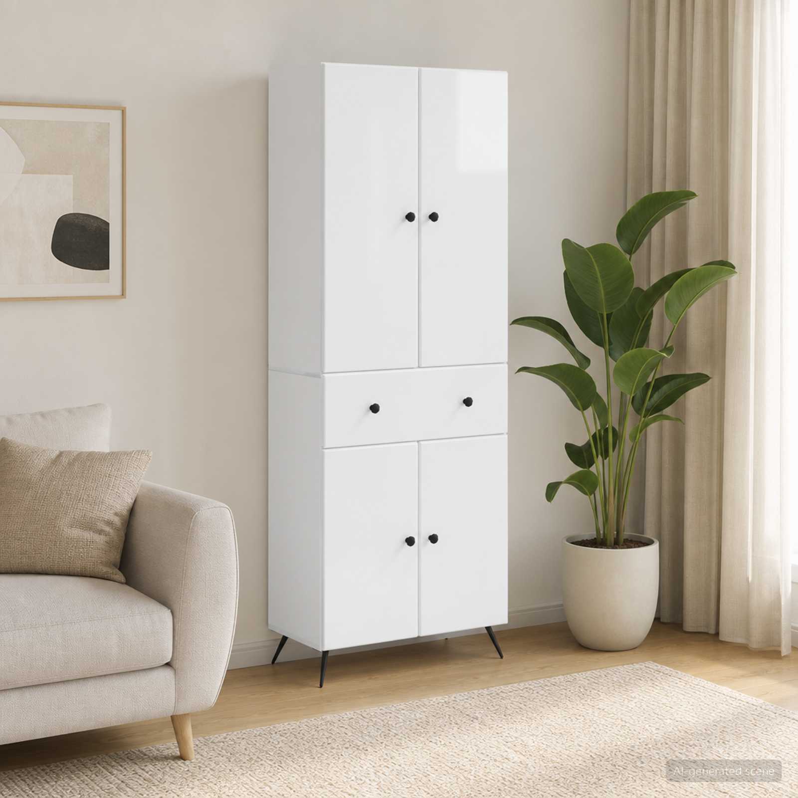 2 pcs Bela visok sijaj