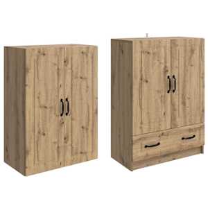 Sada skříněk 2 pcs Dub artisan Kompozitní dřevo - obrázek 3