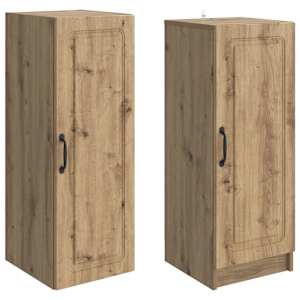 Sada skříněk 2 pcs Dub artisan Kompozitní dřevo - obrázek 3