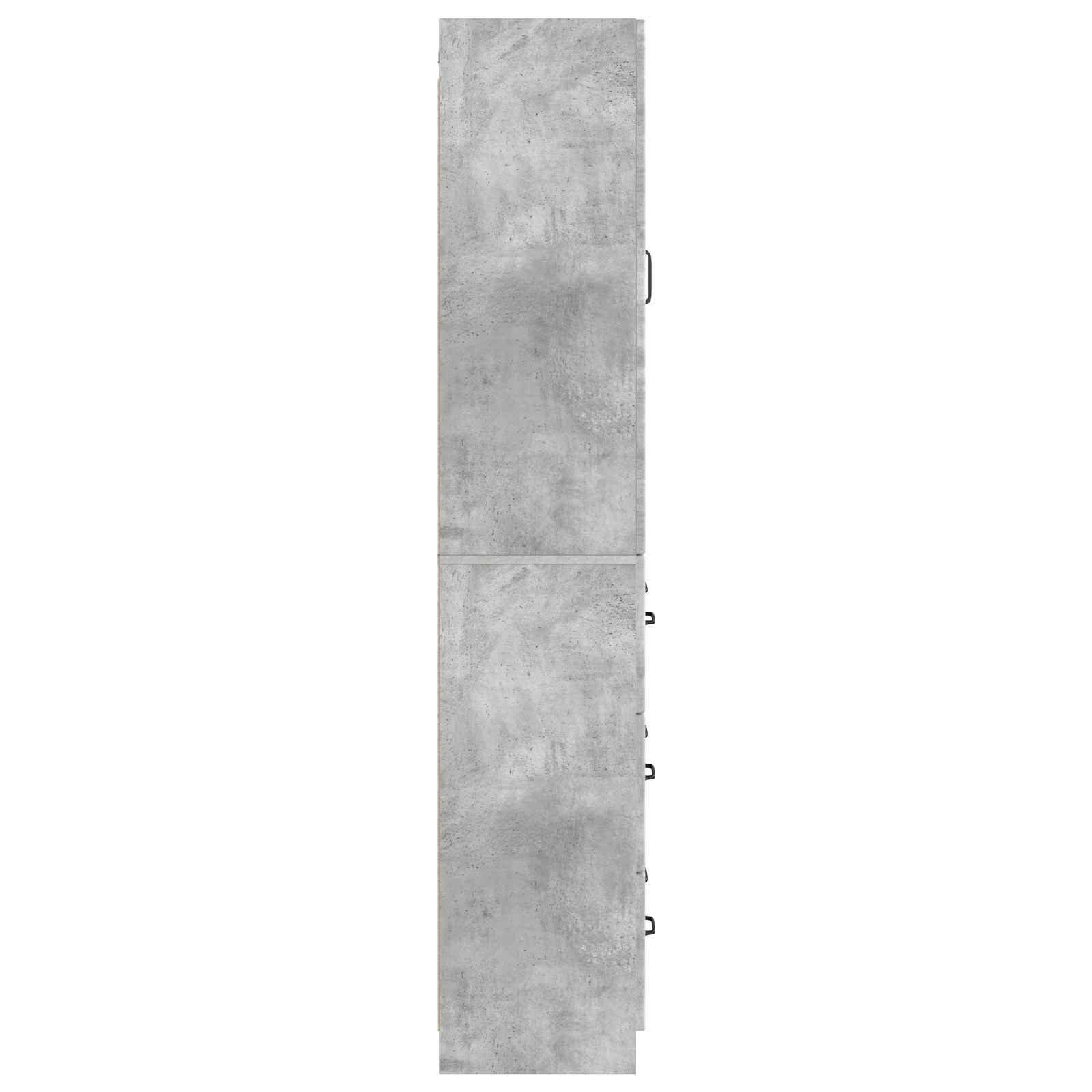 Kaappisarja 2 pcs Betoninharmaa 66 x 34,5 x 87 cm Tekninen puu - Image 5