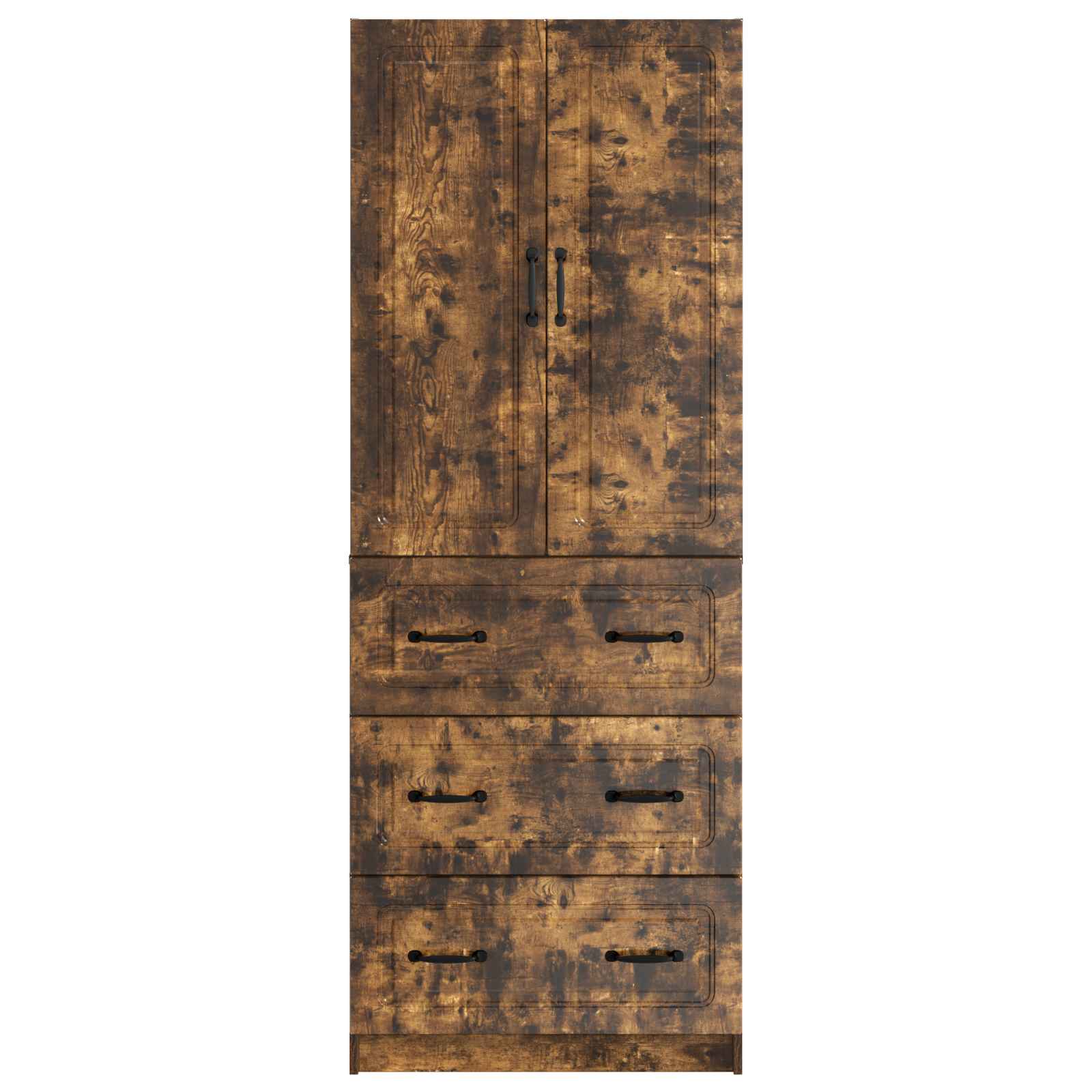 Kaappisarja 2 pcs Savutammi 66 x 34,5 x 87 cm Tekninen puu - Image 4