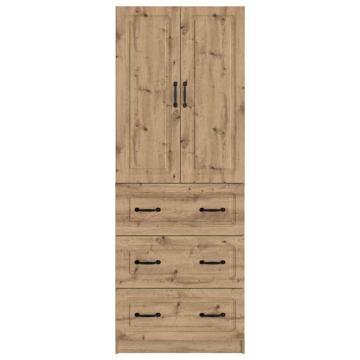 Skab Sæt 2 stk. 66 x 34,5 x 87 cm Konstrueret træ - Billede 5
