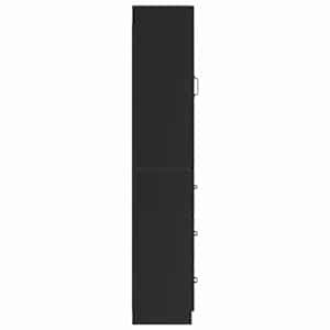 Sada skříněk 2 pcs Černá 33 x 34,5 x 87 cm Kompozitní dřevo - obrázek 5
