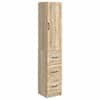 vidaXL Kapi Komplekt 2 tk 33 x 34,5 x 87 cm Tehispuit Sonoma tamm