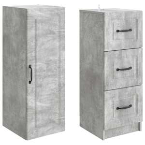 Sada skříněk 2 pcs Betonově šedá 33 x 34,5 x 87 cm - obrázek 3