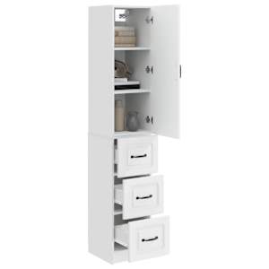 Sada skříněk 2 pcs Bílá s vysokým leskem 33 x 34,5 x 87 cm - obrázek 2