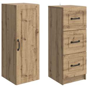 Sada skříněk 2 pcs Dub artisan 33 x 34,5 x 87 cm - obrázek 3