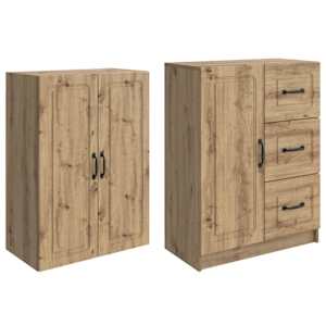 Sada skříněk 2 pcs Dub artisan Kompozitní dřevo - obrázek 3