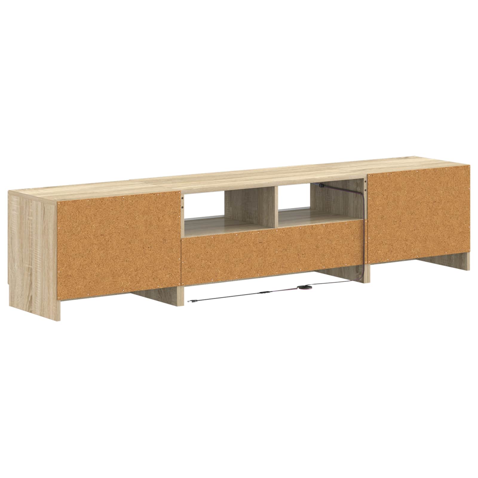 5 osan LED TV-kaappi Sonoma-tammi Tekninen puu - Image 4