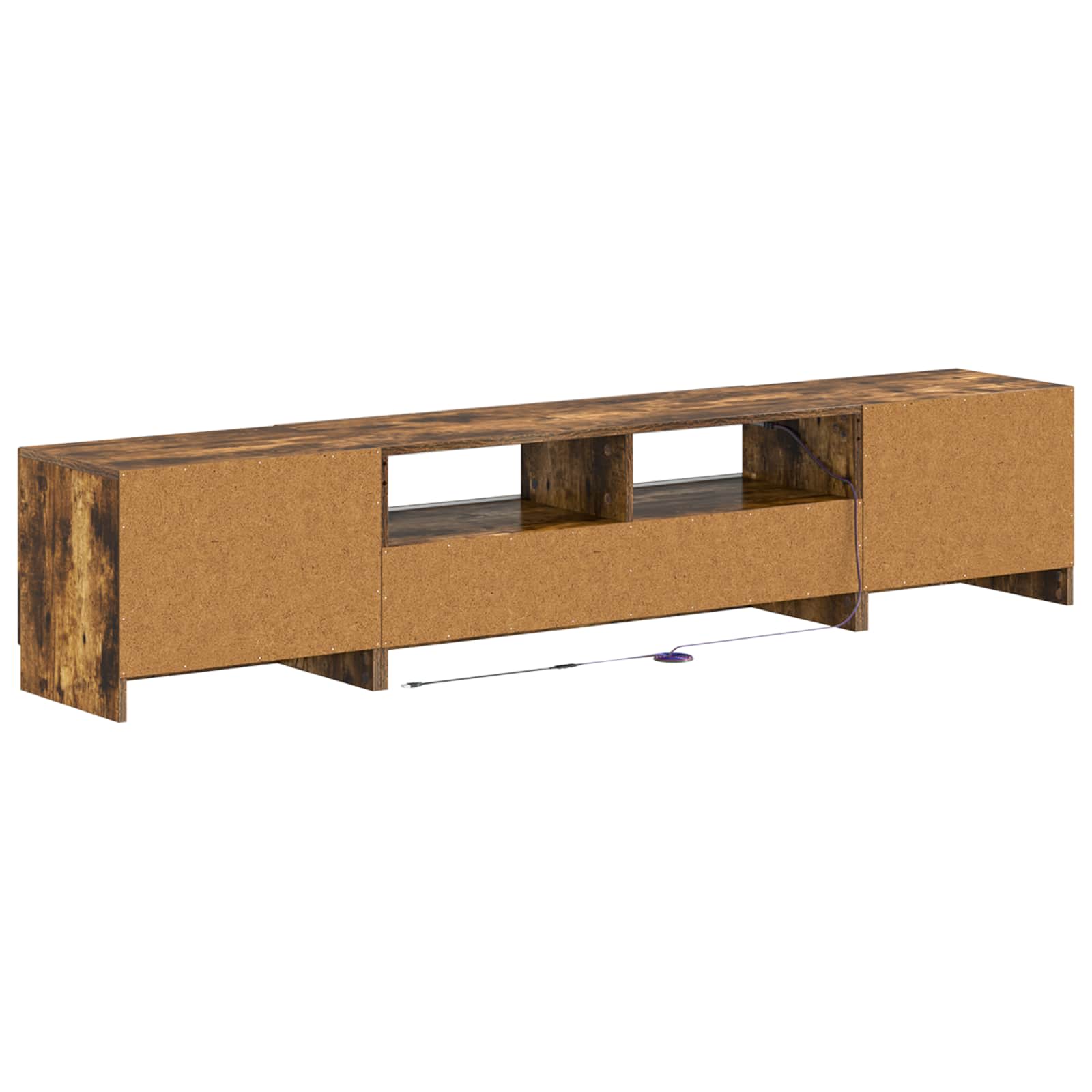 5 osan LED TV-kaappi UTRECHT 3 kpl Savutammi Tekninen puu - Image 6