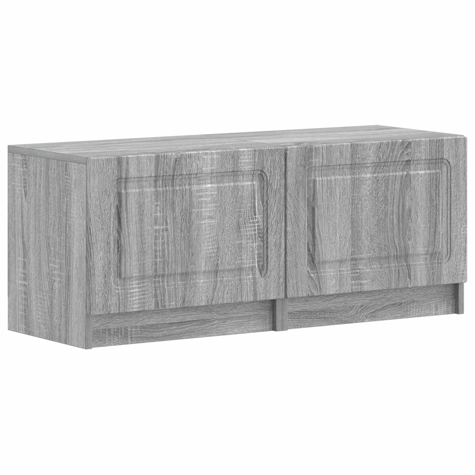 5 osan LED TV-kaappi UTRECHT 3 kpl Harmaa Sonoma Tekninen puu - Image 4