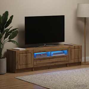 5-delna LED TV omarica Artisan hrast Inženirski les