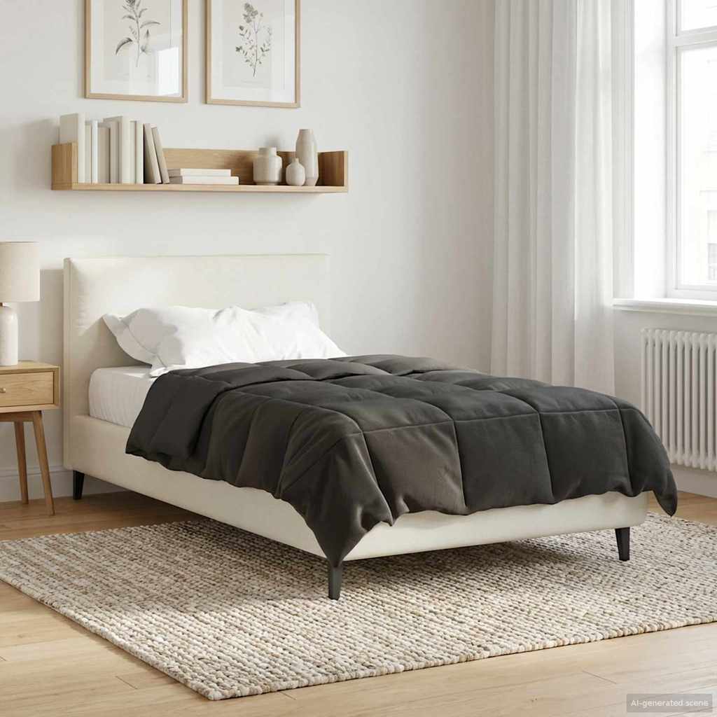 Zomerdekbed Gekwilt Antraciet 135 x 220 cm Microfiber image 4