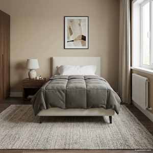 Poletna odeja Šonerisan Svetlo siva 155 x 200 cm Mikrovlakna