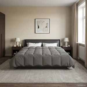 Poletna odeja Šonerisan Svetlo siva 200 x 200 cm Mikrovlakna