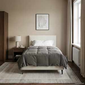 Poletna odeja Šonerisan Svetlo siva 155 x 220 cm Mikrovlakna