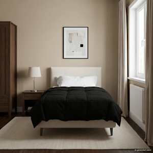 Poletna odeja Šonerisan Črna 155 x 200 cm Mikrovlakna