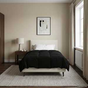 Poletna odeja Šonerisan Črna 155 x 220 cm Mikrovlakna