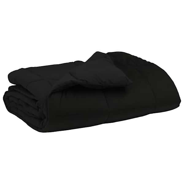 vidaXL Suvised teki 240 x 260 cm Suvi Mikrokiud (100% pol&uuml;ester) Must