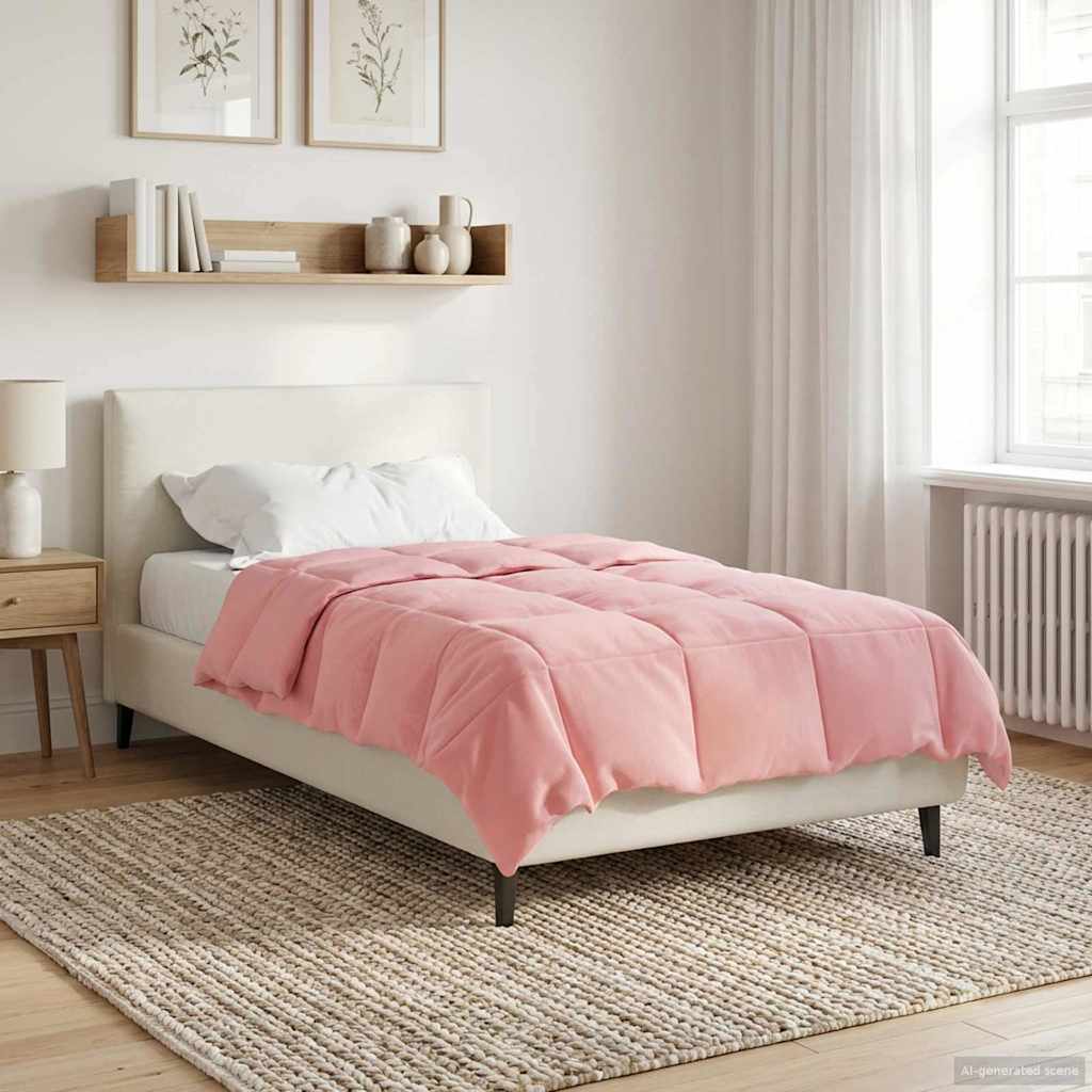 Zomerdekbed Gekwilt Roze 135 x 220 cm Microfiber image 4