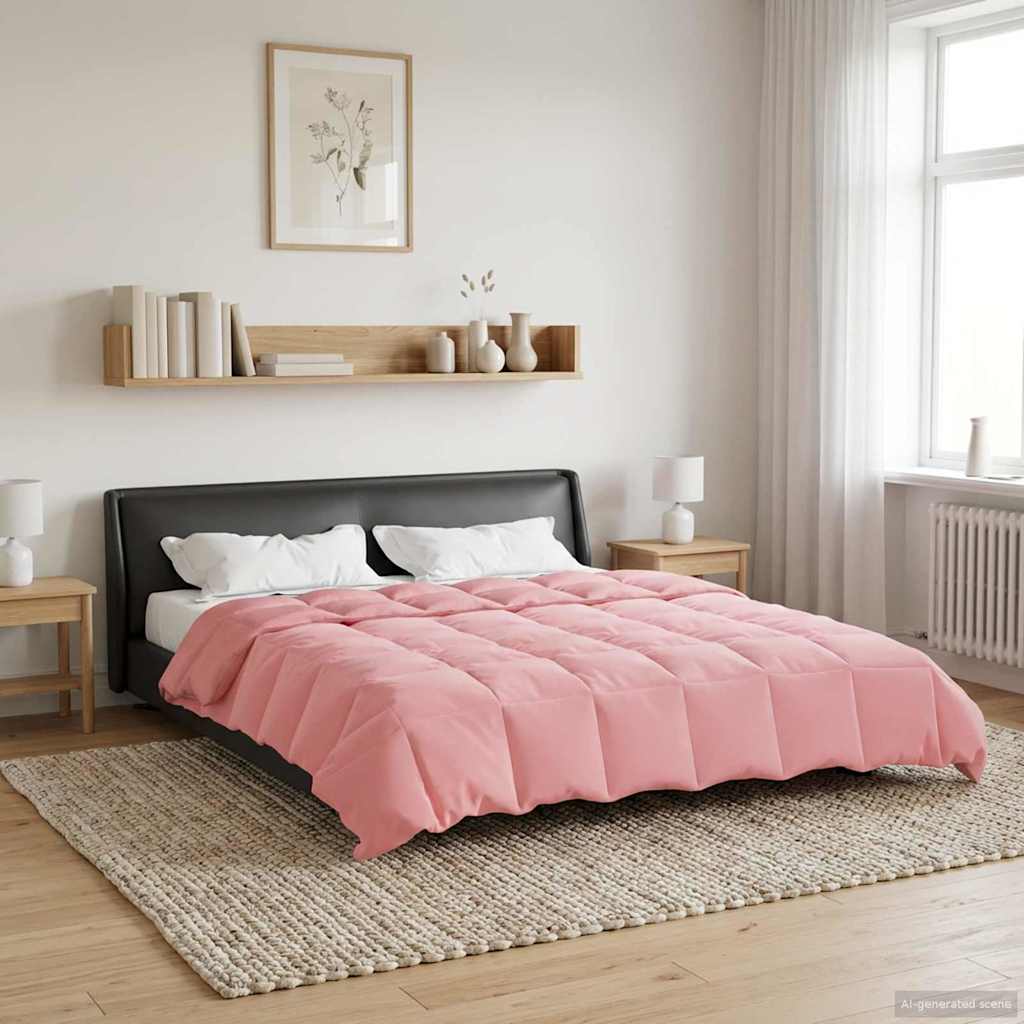 Zomer Dekbed Gekwilt Roze 240 x 260 cm Microfiber image 1