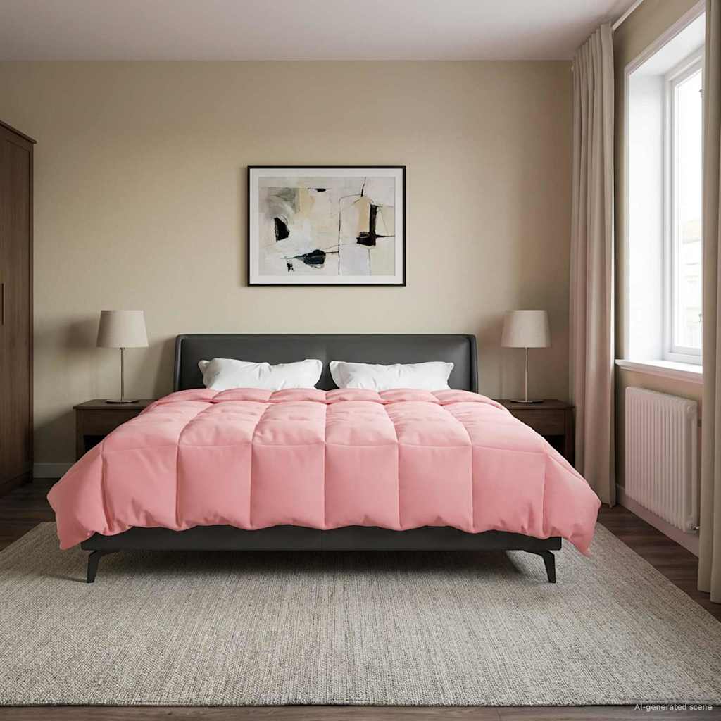 Zomer Dekbed Gekwilt Roze 240 x 260 cm Microfiber image 4