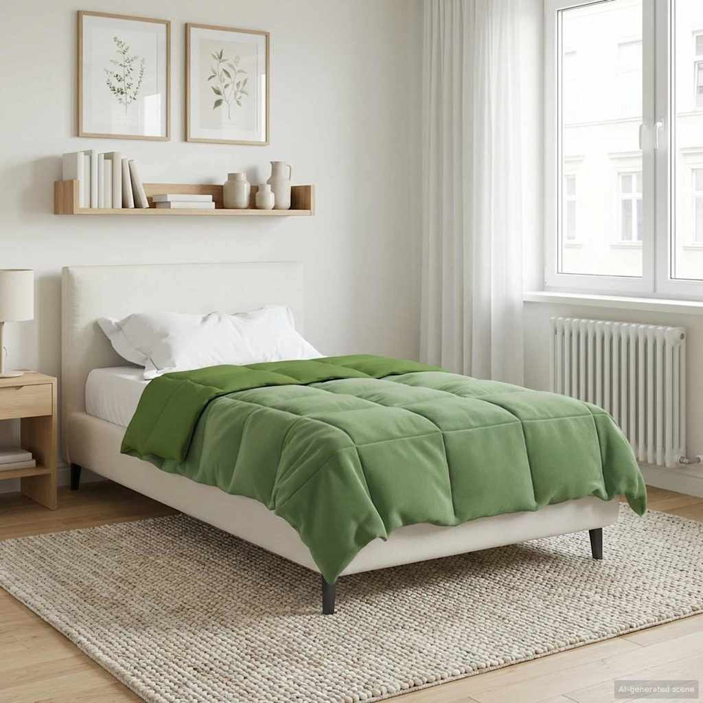 Zomer Dekbed Gekwilt Groen 140 x 200 cm Microfiber image 4