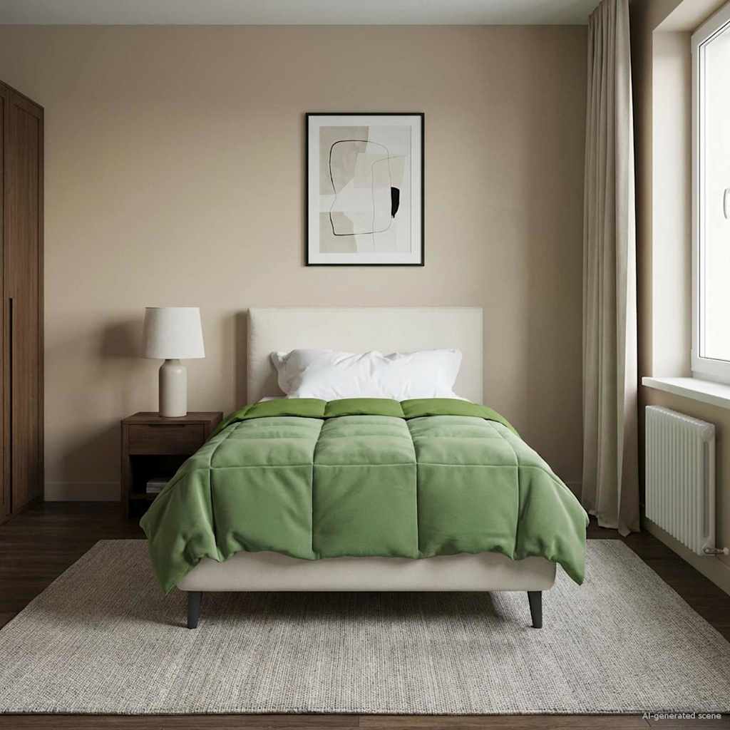 Zomer Dekbed Gekwilt Groen 155 x 200 cm Microfiber image 4