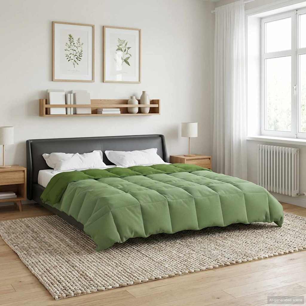 Zomer Dekbed Gekwilt Groen 200 x 200 cm Microfiber image 4