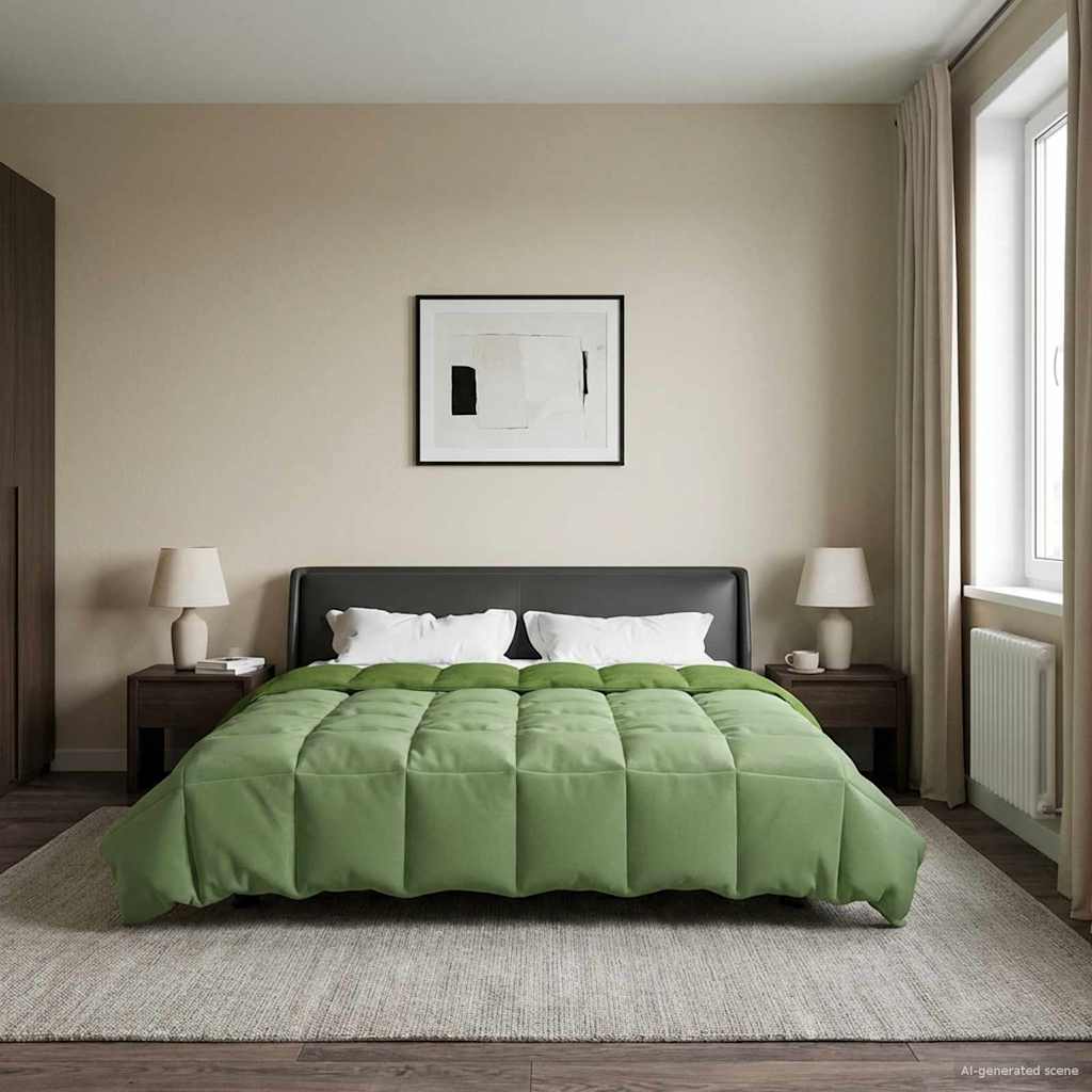 Zomer Dekbed Gekwilt Groen 200 x 240 cm Microfiber image 4