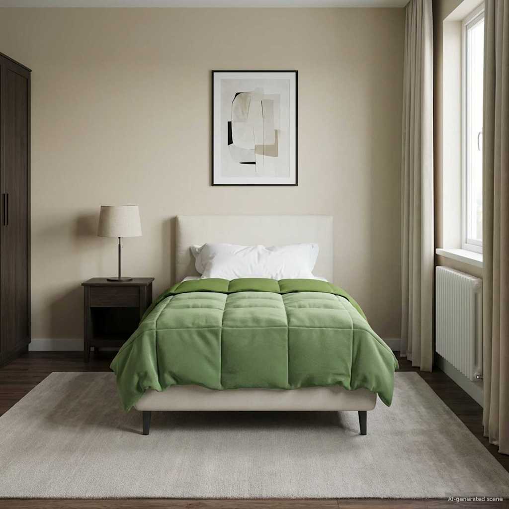 Zomerdekbed Gekwilt Groen 135 x 220 cm Microfiber image 4