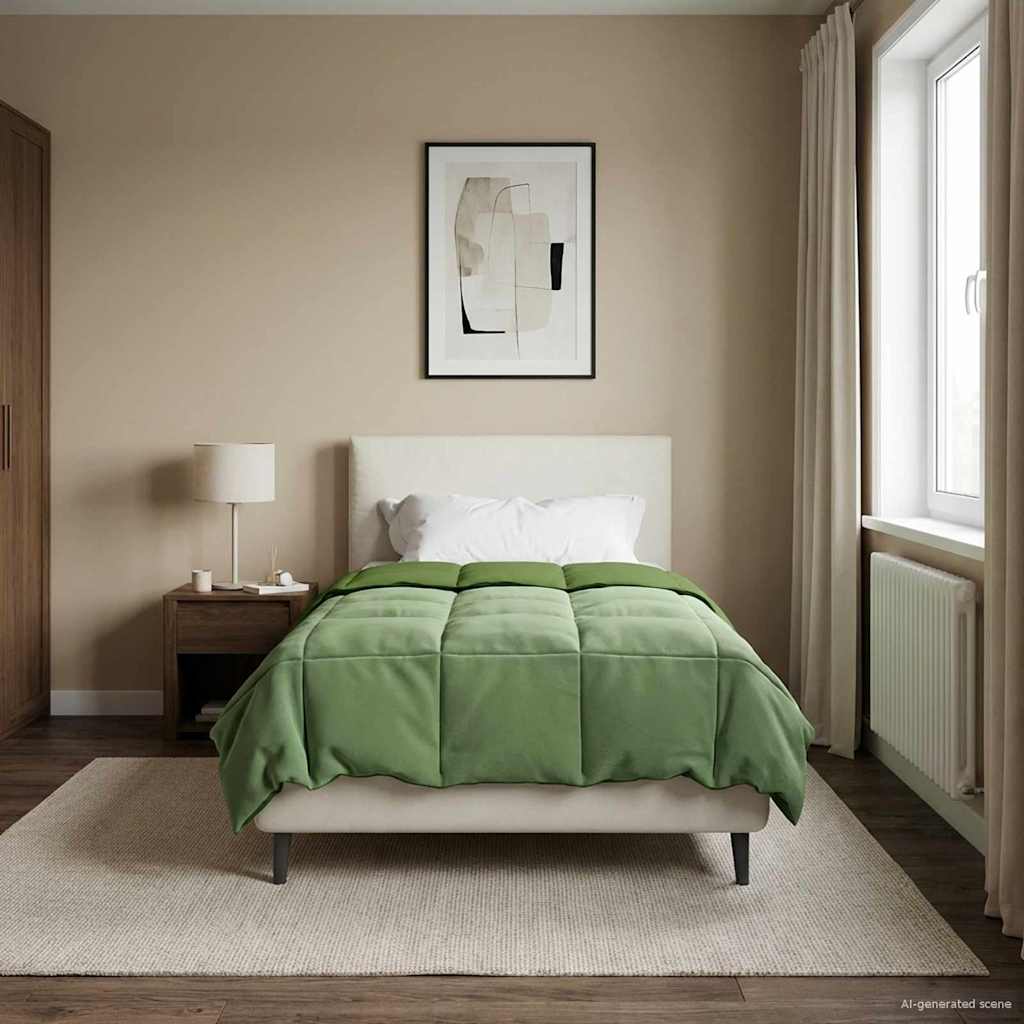 Zomer Dekbed Gekwilt Groen 155 x 220 cm Microfiber image 4