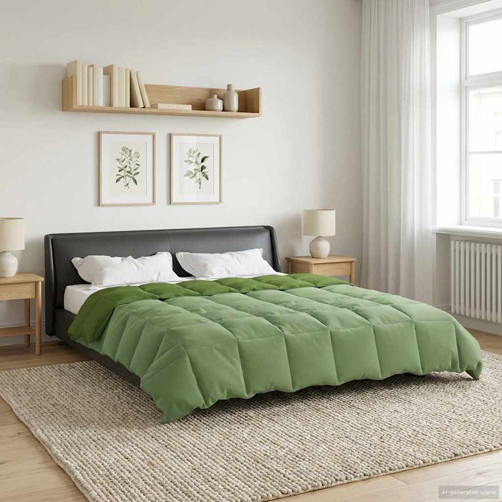 Zomer Dekbed Gekwilt Groen 200 x 220 cm Microfiber image 4