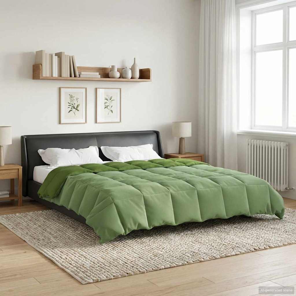 Zomer Dekbed Gekwilt Groen 220 x 240 cm Microfiber image 1