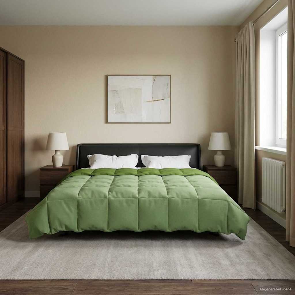 Zomer Dekbed Gekwilt Groen 220 x 260 cm Microfiber image 4