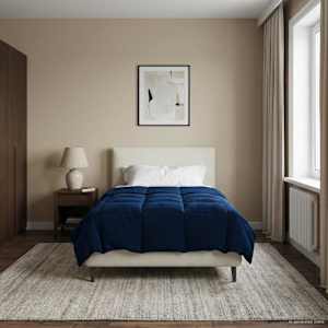 Poletna odeja Šonerisan Temno modra 135 x 200 cm Mikrovlakna