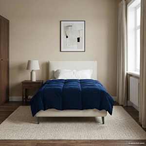 Poletna odeja Šonerisan Temno modra 140 x 200 cm Mikrovlakna