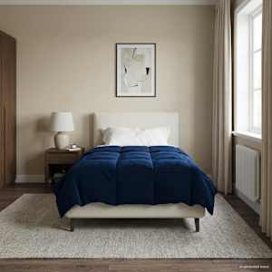 Poletna odeja Šonerisan Temno modra 155 x 200 cm Mikrovlakna