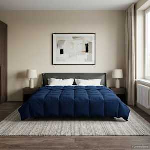 Poletna odeja Šonerisan Temno modra 200 x 240 cm Mikrovlakna