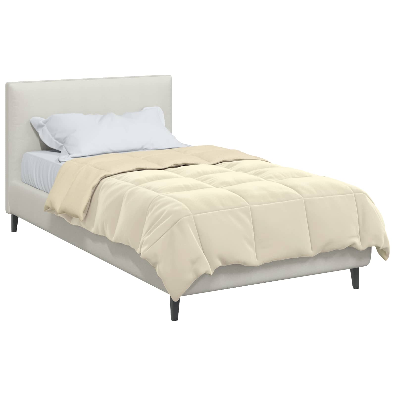 Zomer Dekbed Gekwilt Crème 140 x 200 cm Microfiber image 3