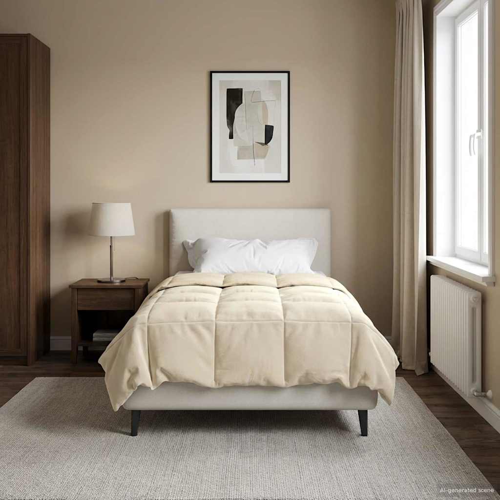 Zomer Dekbed Gekwilt Crème 155 x 200 cm Microfiber image 4