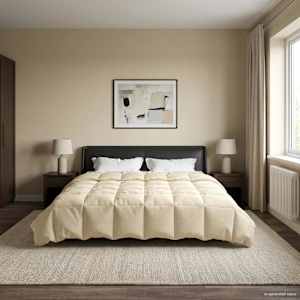 Poletna odeja Šonerisan krema 200 x 200 cm Mikrovlakna