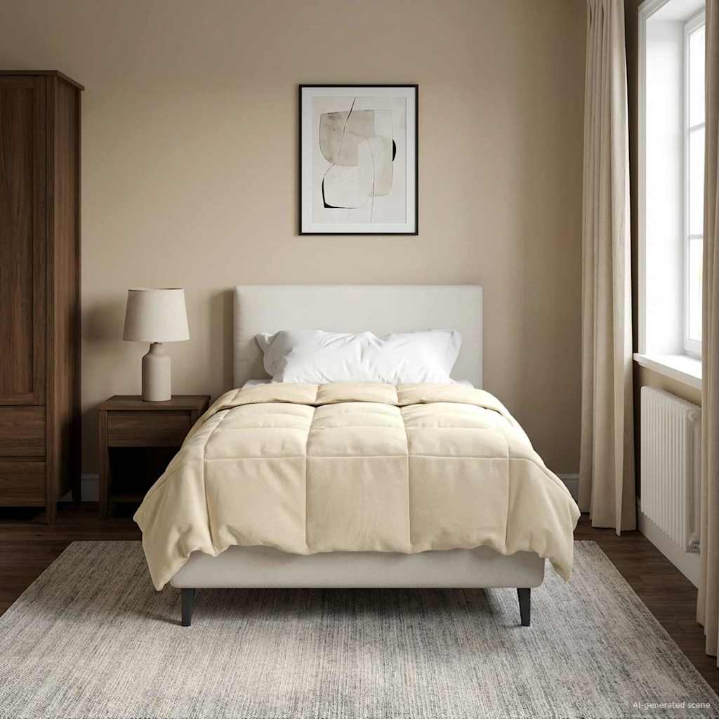 Zomer Dekbed Gekwilt Crème 155 x 220 cm Microfiber image 4