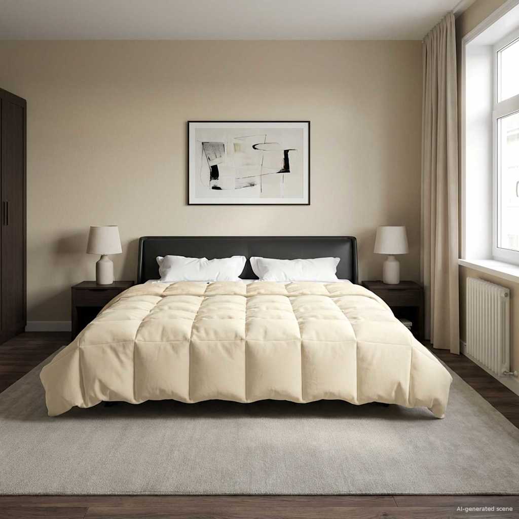 Zomer Dekbed Gekwilt Crème 200 x 220 cm Microfiber image 4