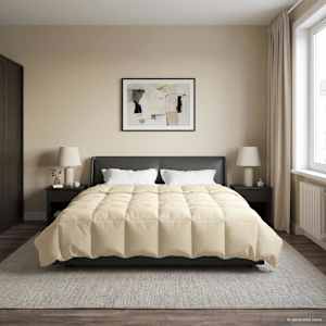 Poletna odeja Šonerisan krema 220 x 260 cm Mikrovlakna