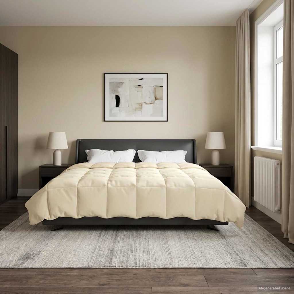 Καλοκαιρινό Παπλωματοθήκη Κρεμ 240 x 260 εκ. Μικροΐνες