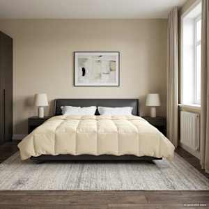 Poletna odeja Šonerisan krema 240 x 260 cm Mikrovlakna