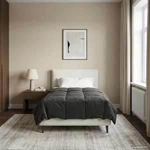 Polna celoletna prevleka Antracit 155 x 200 cm Mikrovlakna